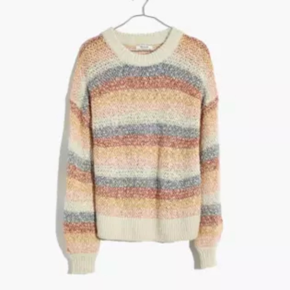 Madewell Baez Pullover Striped Sweater Size Small